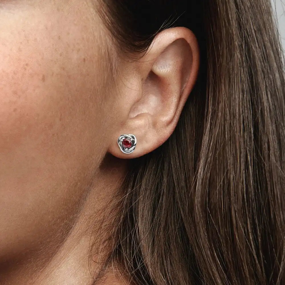 January Birthstone Stud Earrings