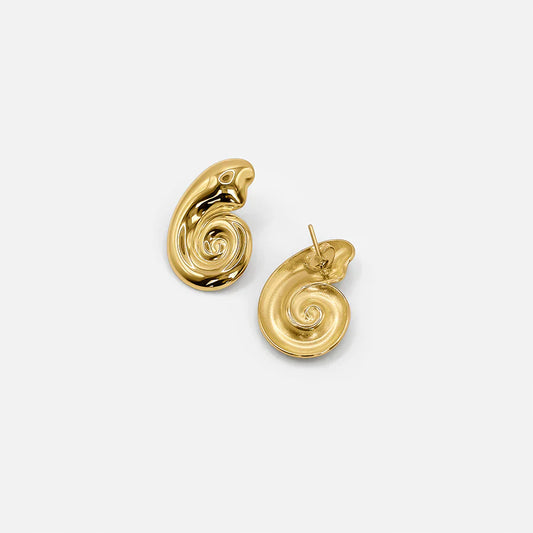 Seashell Hoop Earrings