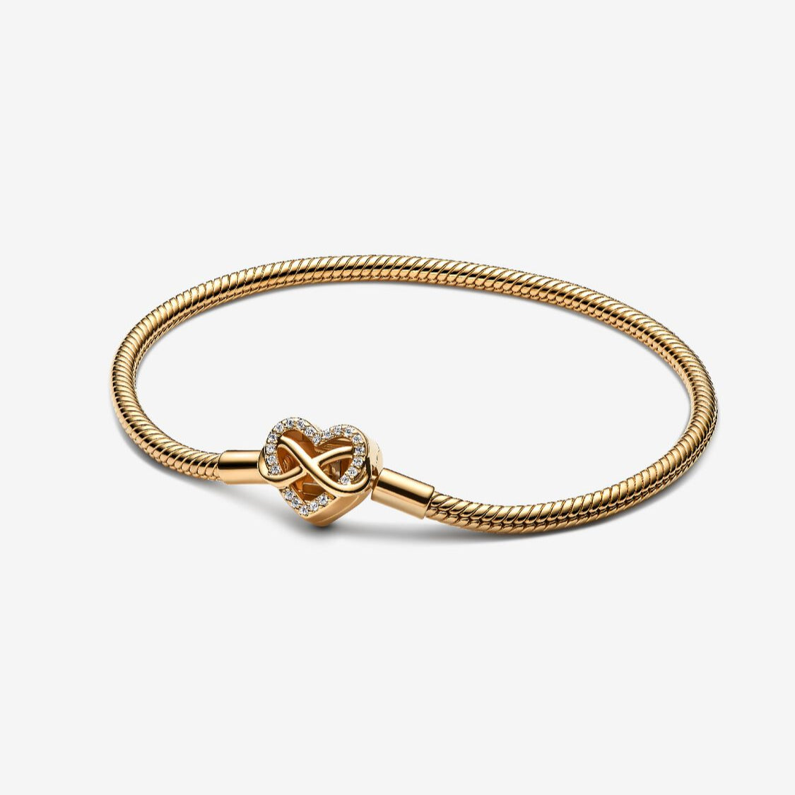 Gold Heart Infinity Bracelet