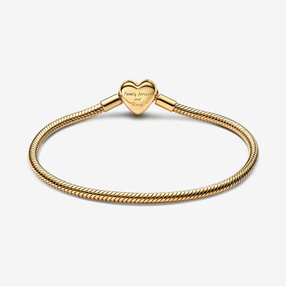 Gold Heart Infinity Bracelet