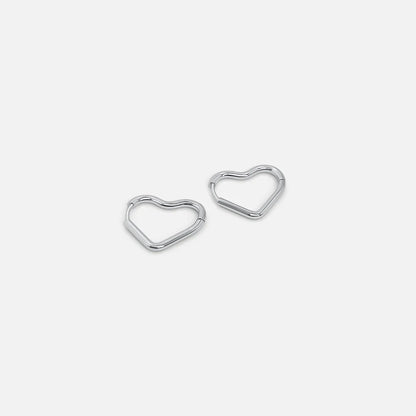 Mini Heart Hoop Earrings
