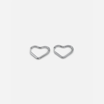 Mini Heart Hoop Earrings