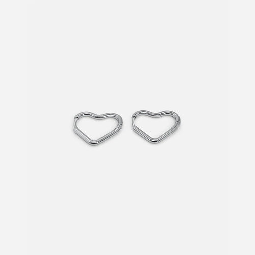 Mini Heart Hoop Earrings