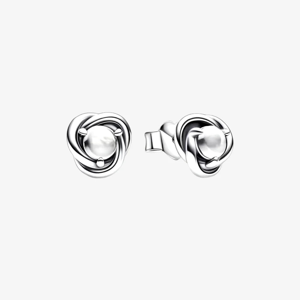 April Birthstone Stud Earrings