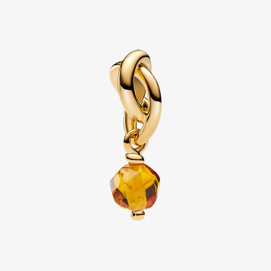 November Birthstone Infinity Charm