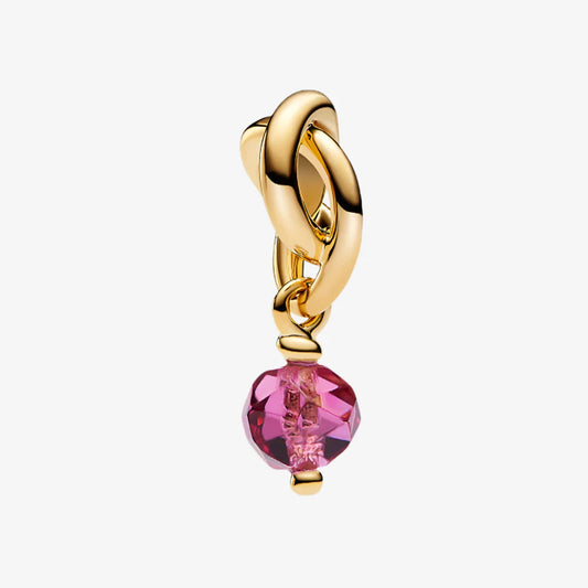 October Birthstone Infinity Charm