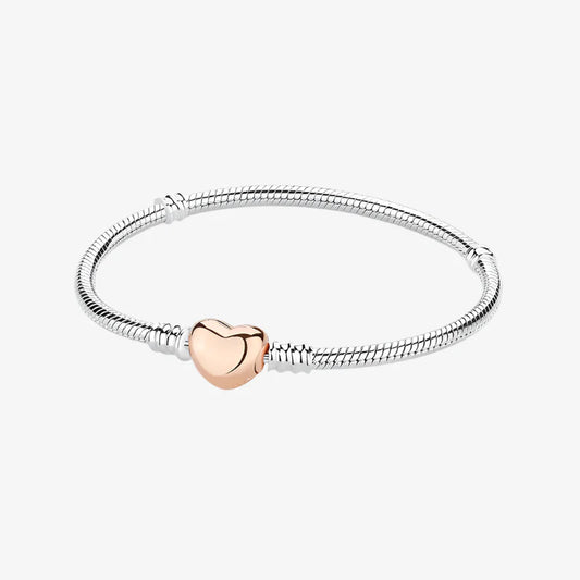 Rose Gold Heart Bracelet