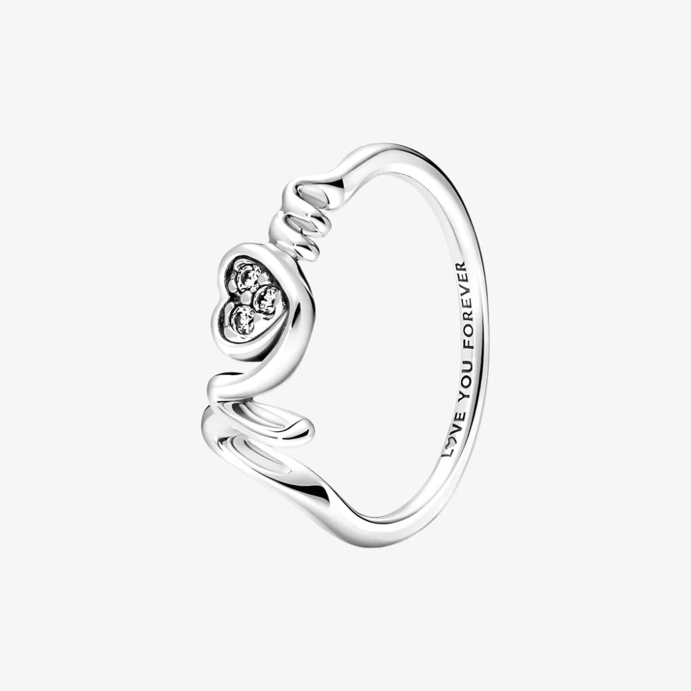 Mum's Sparkling Heart Ring