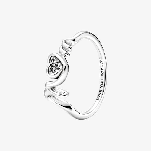 Mum's Sparkling Heart Ring
