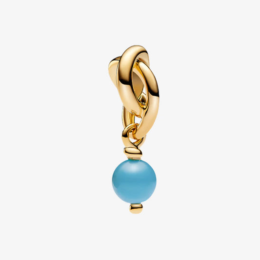 December Birthstone Infinity Charm